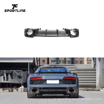 2023 New Dry Carbon Rear Diffuser Lip for Audi R8 V10 GT Coupe 2-Door